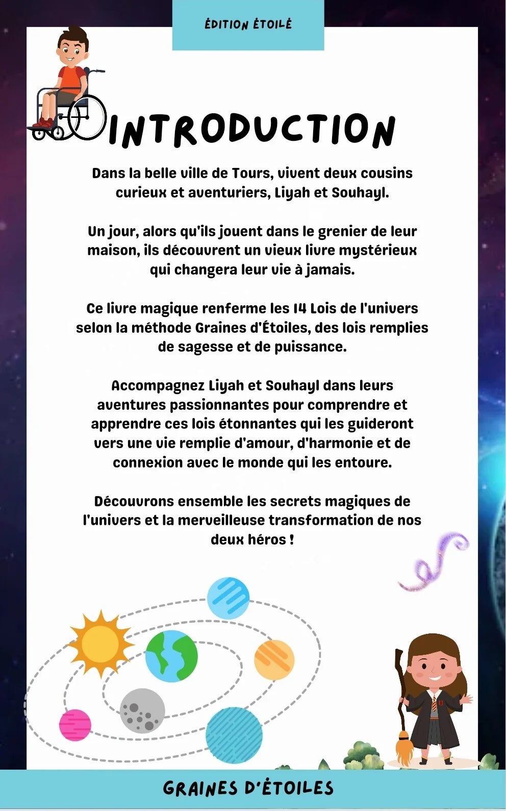 Ebook Enfant LES AVENTURES DE LIYAH ET SOUHAYL, DECOUVRE LES 14 LOIS DE LUNIVERS